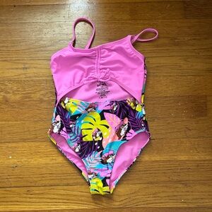Buc-cee’s Tropical Multicolor Kids Swim One Piece (size YS)